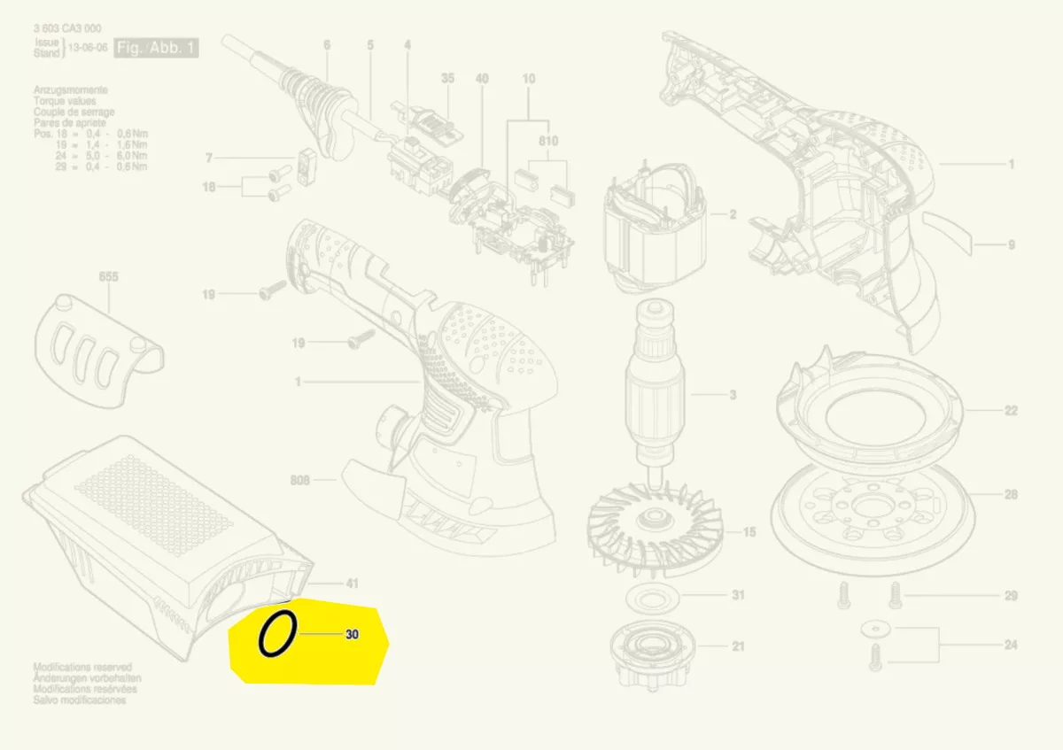 Joint réf. 1 600 210 07J Bosch